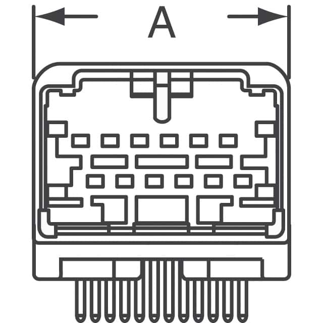 MX34017NFA JAE Electronics  Embases à broches mâles
